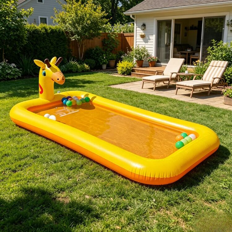 Inflatable Giraffe Spray Splash Pool