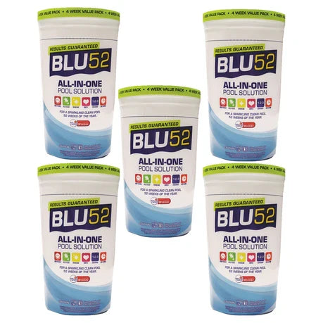 Blu52 Pool Maintenance Solution for 50 000L Pool (5 Pack)