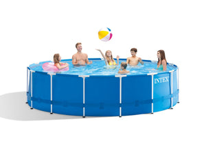 Intex 4.57m x 1.22m Metal Frame Pool Set